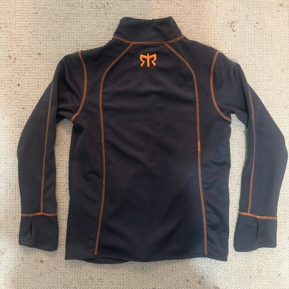 Ragnar Logo Zip Up Jacket - Gray and Orange - Size Mens Small - Picture 2 of 6